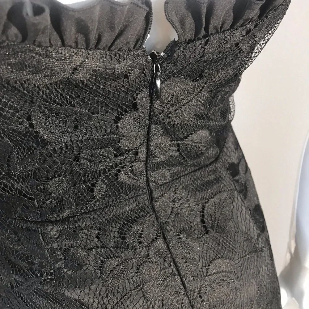 Strapless black evening gown - Picture 7 of 13